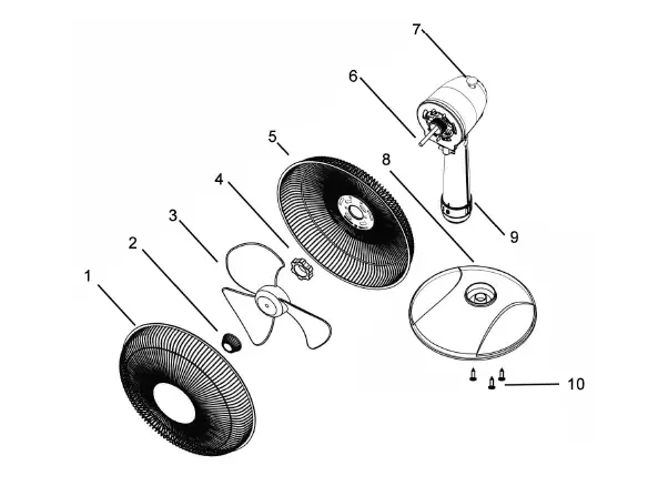 BLAUPUNKT BP2001 Desk Fan-fig-1