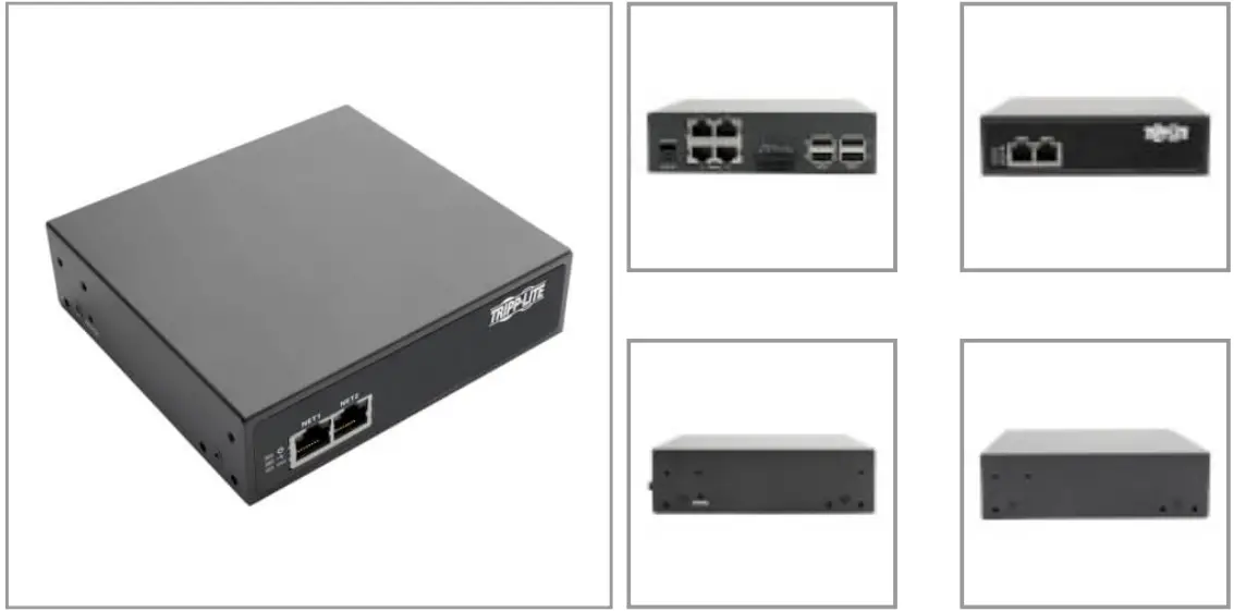 TRIPP LITE B093 004 2E4U 4 Port Console Server with Dual GB NIC 4Gb Flash and 4 USB Ports