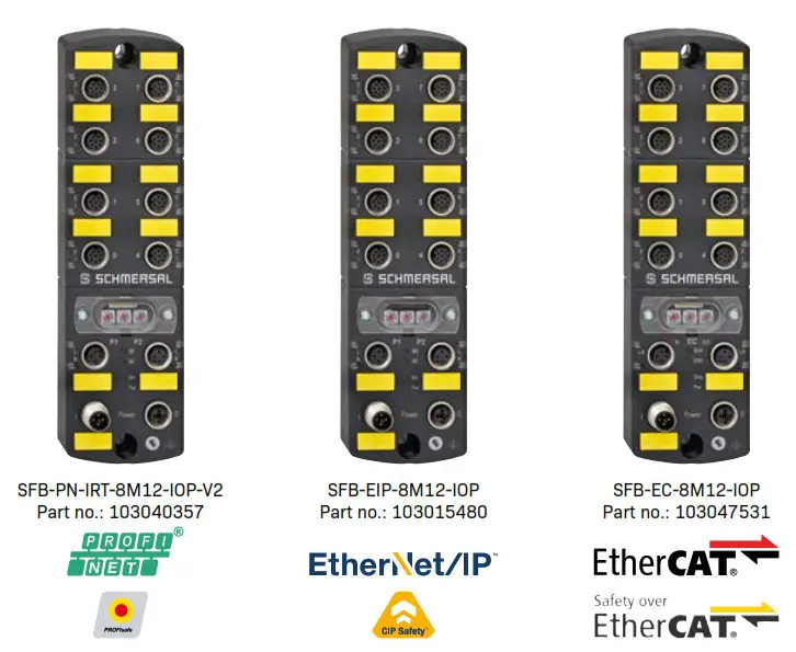 SCHMERSAL EIP Ethernet IP-Safety Fieldbox - VARIANTS