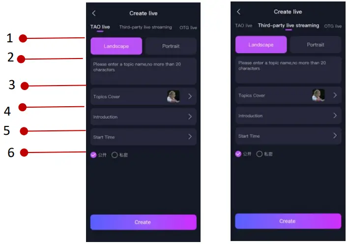 RGBlink TAO App - different requirements