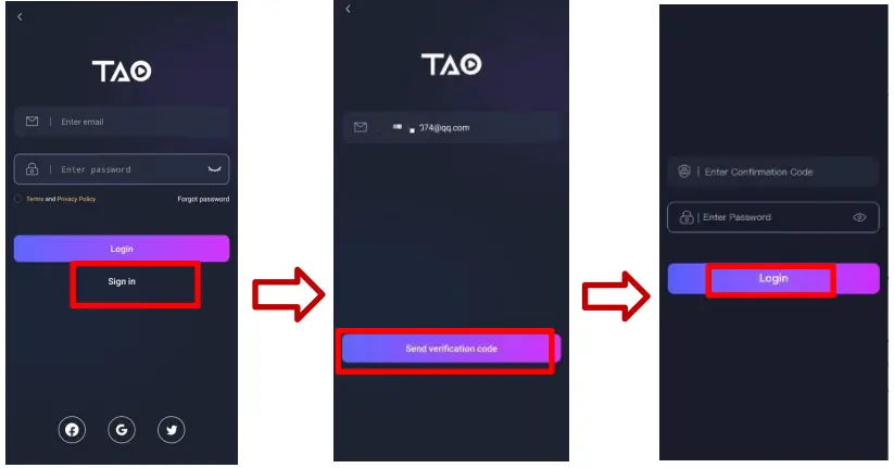 RGBlink TAO App - registeration