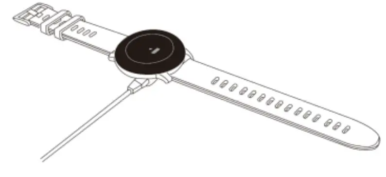 WOWME KW66 Smartwatch - charging