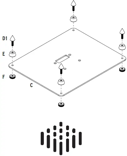 Klipsch KS-28 KS Series Bookshelf Speaker Stands 04