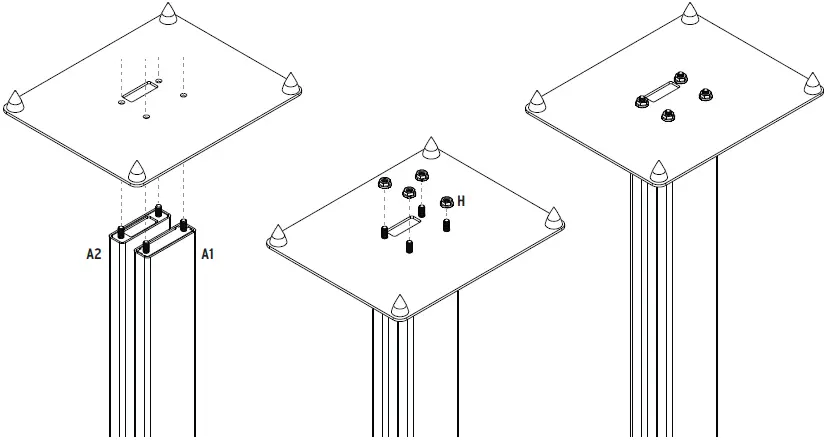 Klipsch KS-28 KS Series Bookshelf Speaker Stands 06