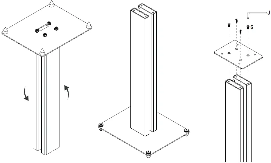 Klipsch KS-28 KS Series Bookshelf Speaker Stands 07