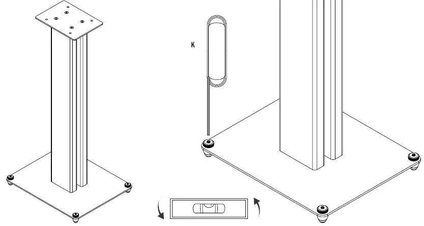 Klipsch KS-28 KS Series Bookshelf Speaker Stands 08
