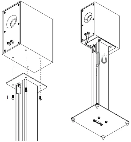 Klipsch KS-28 KS Series Bookshelf Speaker Stands 10