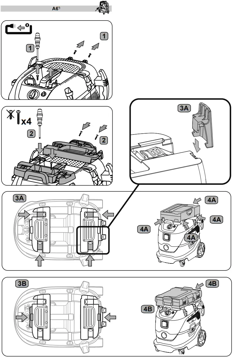 makita VC4210L Wet or Dry Shop Vacuum Cleaner - Figure 4