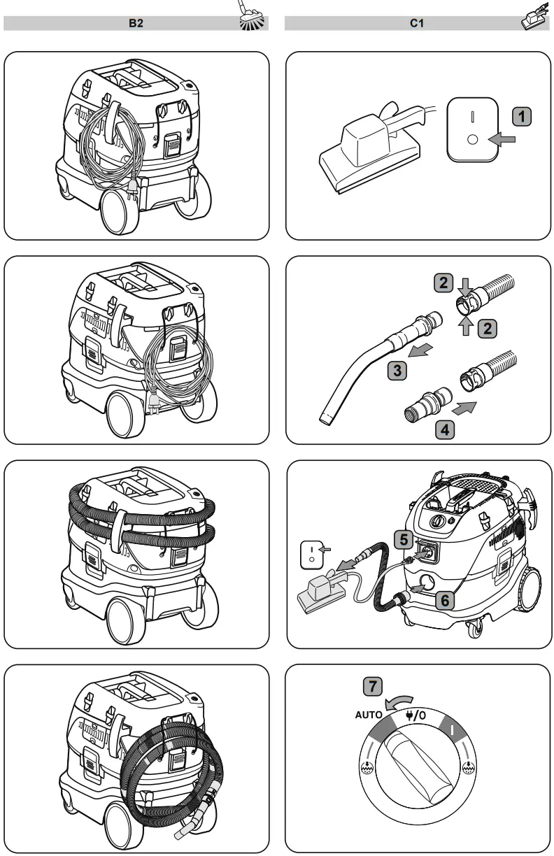 makita VC4210L Wet or Dry Shop Vacuum Cleaner - Figure 6
