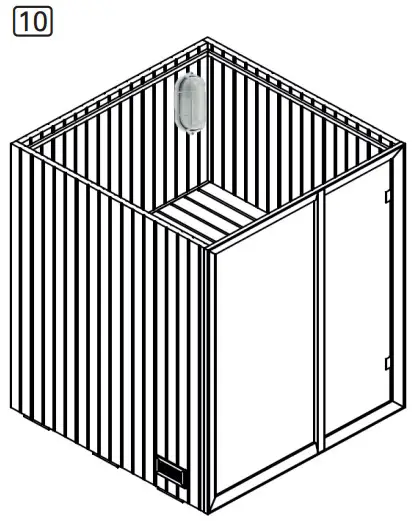 Illustrations for assembling the cabin