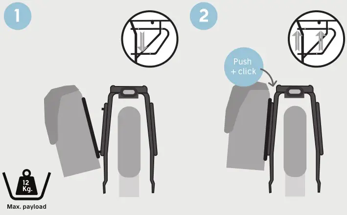 MIK V4 Side System Mount Bag - Mounting the bag on the carrier