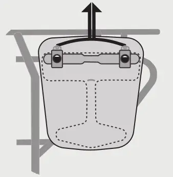 MIK V4 Side System Mount Bag - Releasing the bag from carrier