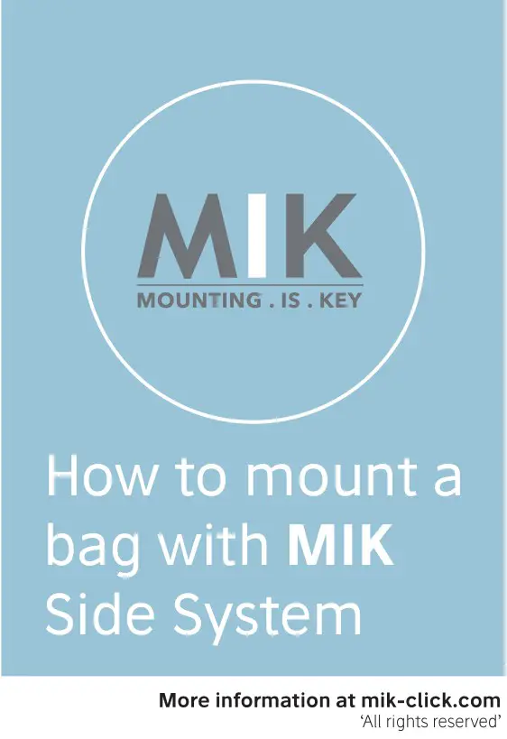 MIK V4 Side System Mount Bag User Manual