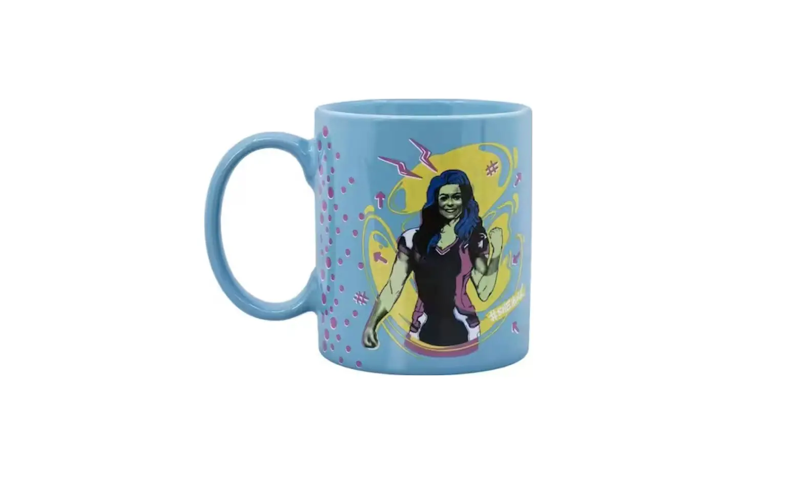 Uncanny Brands Mw1-mvm-shu1 She Hulk Blue Coffee Mug With Warmer Instructions