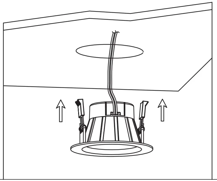 Downlight with internal driver