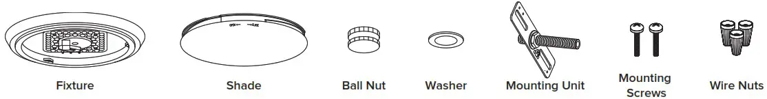 Pia Ricco A 11195CBN 4PK Brushed Nickel Selectable LED Flush Mount Ceiling Light Fixture - HARDWARE INCLUDED