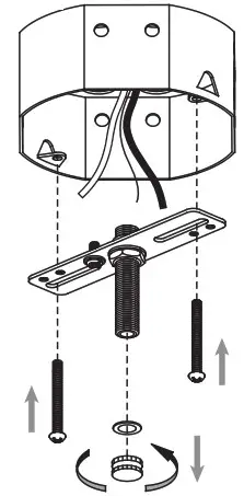 Pia Ricco A 11195CBN 4PK Brushed Nickel Selectable LED Flush Mount Ceiling Light Fixture - INSTALLATION 1