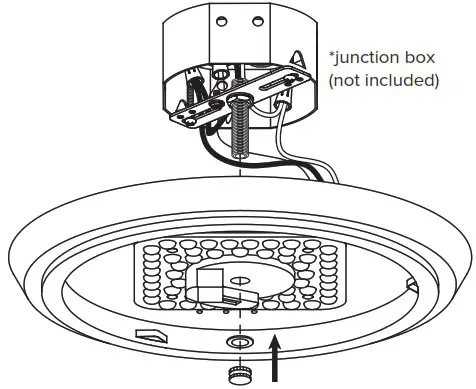 Pia Ricco A 11195CBN 4PK Brushed Nickel Selectable LED Flush Mount Ceiling Light Fixture - INSTALLATION 4