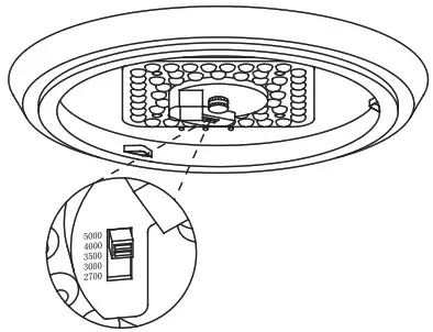 Pia Ricco A 11195CBN 4PK Brushed Nickel Selectable LED Flush Mount Ceiling Light Fixture - INSTALLATION 5