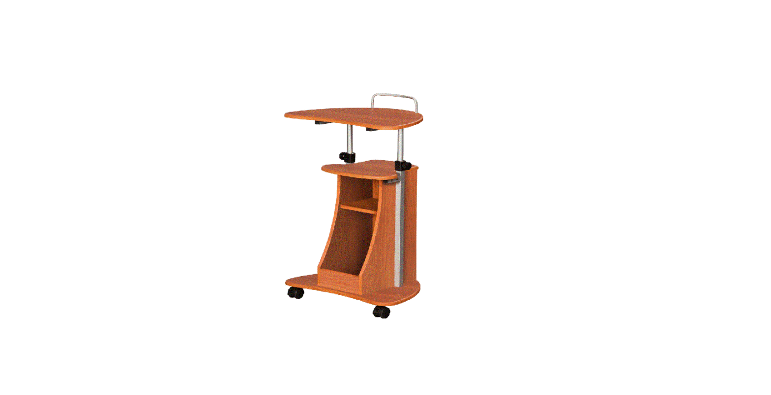 Techni Mobili Rta-b002 Sit To Stand Rolling Adjustable Height Laptop Cart Instruction Manual