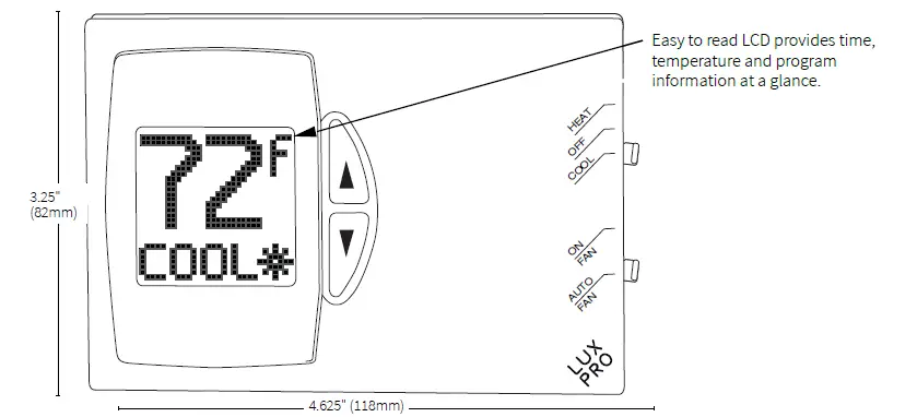 LUXPRO-PSD111-Thermostat-Product-Specifications-FIG-1