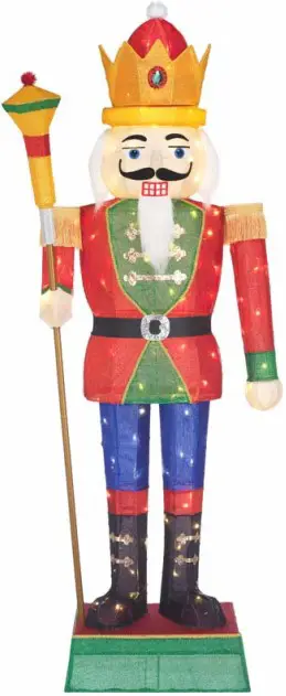 HOME ACCENTS Holiday 22RT1852214 6ft Yuletide Lane LED Nutcracker