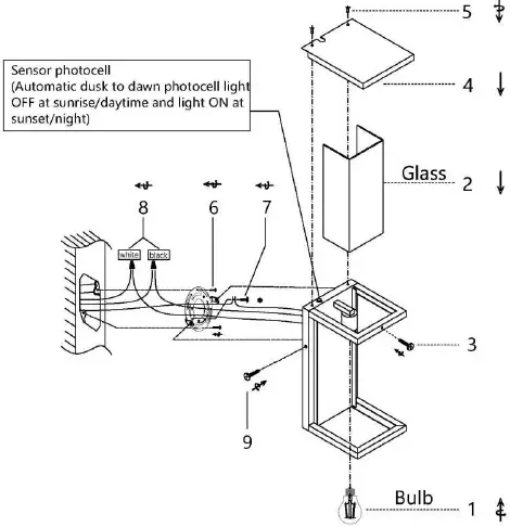 4MODERNHOME 2534-2W Outdoor Wall Lantern Sconces 01