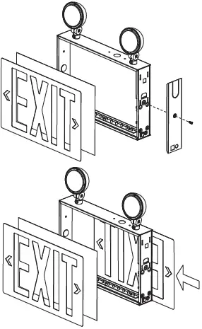 superbrightleds XSCS2-RW LED Exit and Emergency Light 01