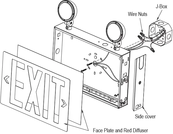 superbrightleds XSCS2-RW LED Exit and Emergency Light 04