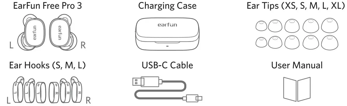 earfun Free Pro 3 ANC Wireless Earbuds - box part