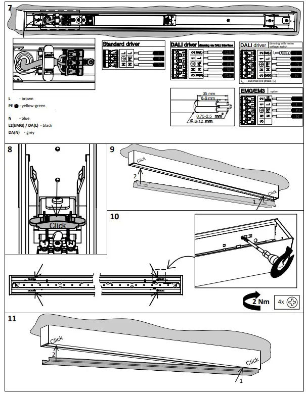 NORTHCLIFFE DECOR LED Surface Mounted or Suspended Middle Profile LED Luminaire - fig - 1