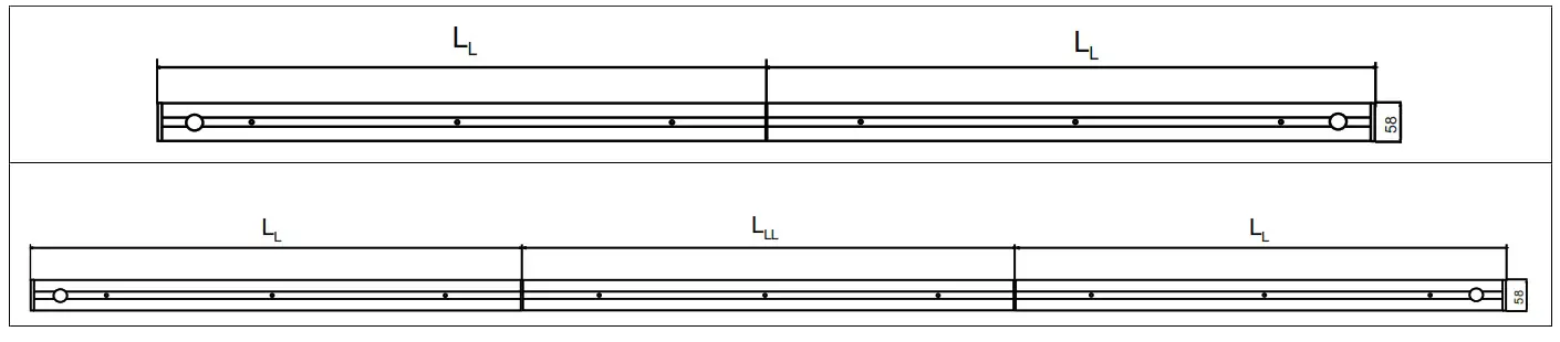 NORTHCLIFFE DECOR LED Surface Mounted or Suspended Middle Profile LED Luminaire - fig 10