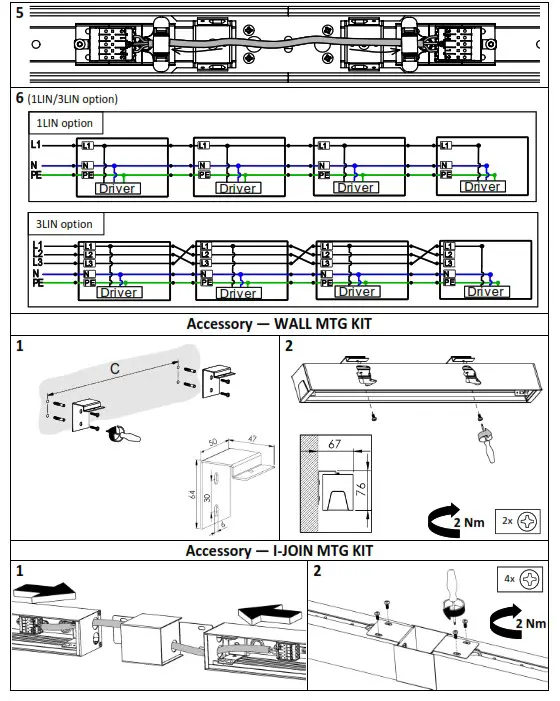 NORTHCLIFFE DECOR LED Surface Mounted or Suspended Middle Profile LED Luminaire - fig 3