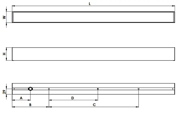 NORTHCLIFFE DECOR LED Surface Mounted or Suspended Middle Profile LED Luminaire - fig 5