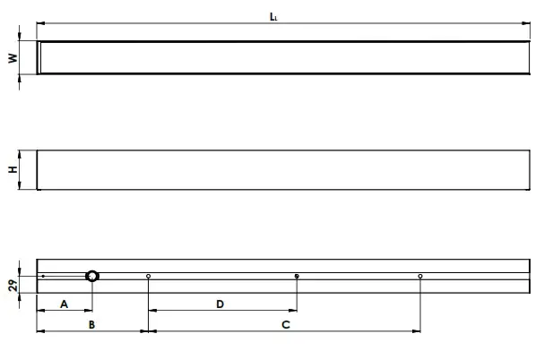 NORTHCLIFFE DECOR LED Surface Mounted or Suspended Middle Profile LED Luminaire - fig 6