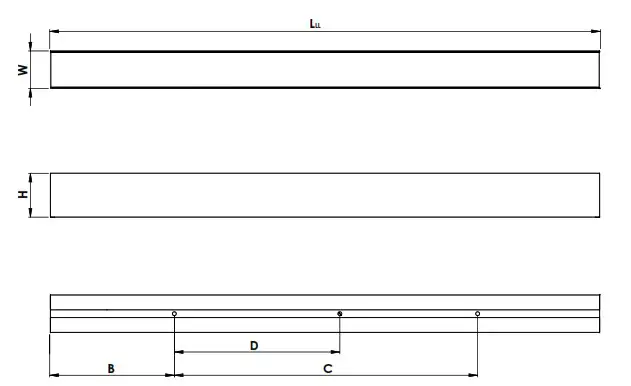 NORTHCLIFFE DECOR LED Surface Mounted or Suspended Middle Profile LED Luminaire - fig 8