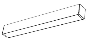 NORTHCLIFFE DECOR LED Surface Mounted or Suspended Middle Profile LED Luminaire