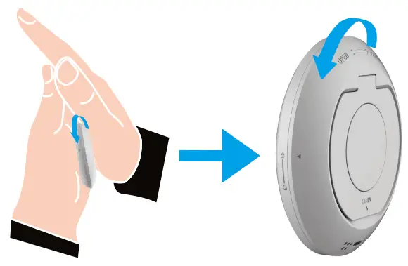 EZVIZ T51C Temperature and Humidity Sensor - Rear Cover