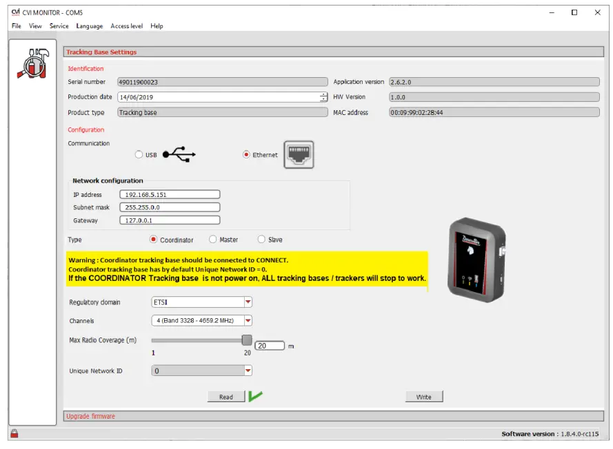 Desoutter Tracking Base Virtual Cable - Softer 2