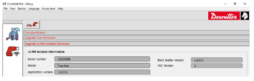 Desoutter Tracking Base Virtual Cable - firmware