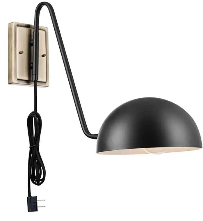 habitat-1233773-Globe-Bulb-Black-Wall-Light-product