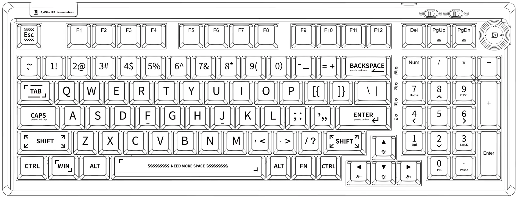 EPOMAKEREPOMAKER RT100 98 Key Layout or Hot Plug Wired or Wireless Mechanical Keyboard RT100 98 Key Layout or Hot Plug Wired or Wireless Mechanical Keyboard