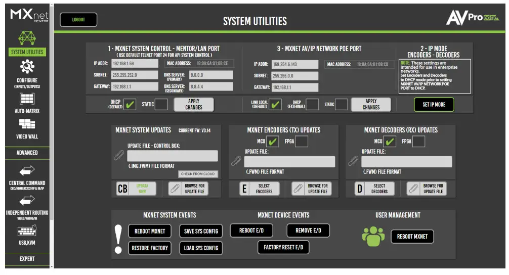 AVPro edge MXNet 10G SDVoE Ecosystem AV over IP Platform - FIG 12