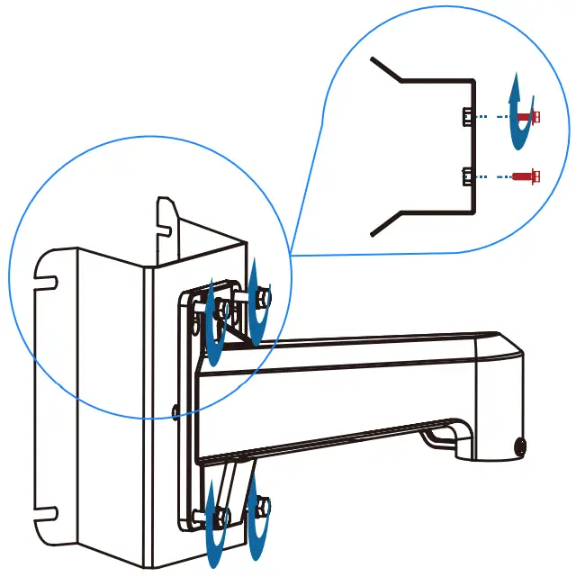Huawei 7 Inch PTZ Dome Software Defined Camera 7 - Corner-Mounted Installation 2