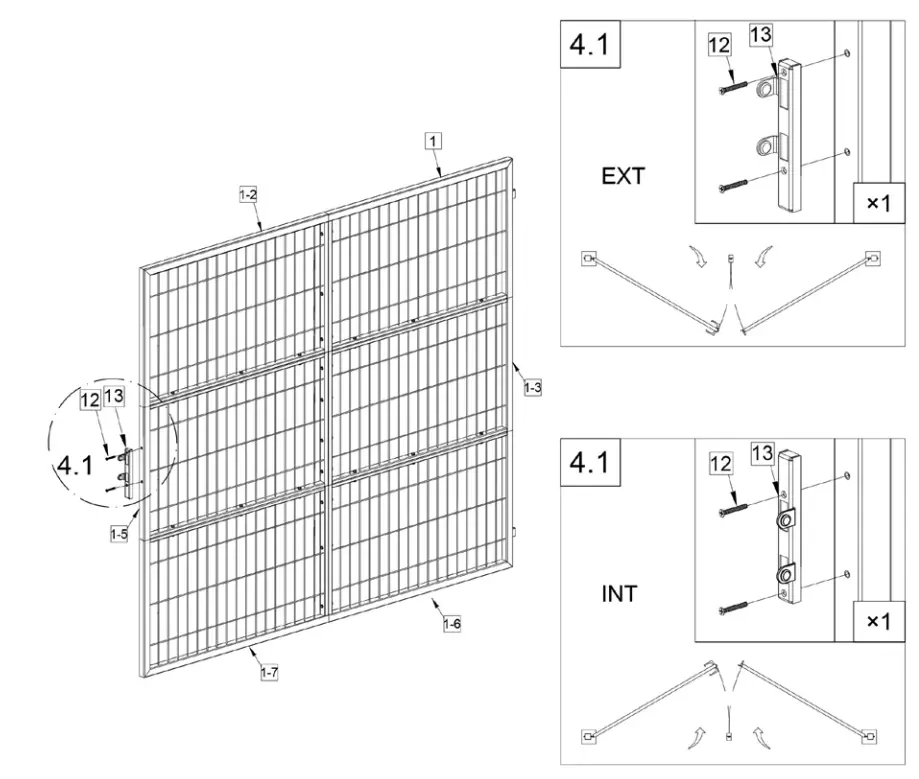 CASANOOV-RAZO-400B200-Wire-Mesh-Swing-Gate-15