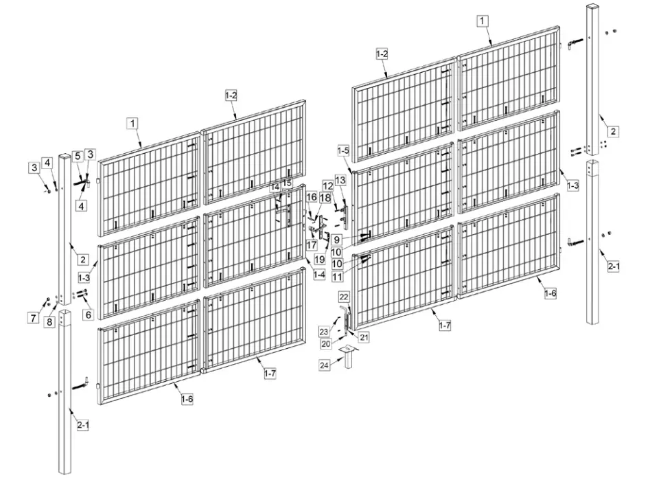 CASANOOV-RAZO-400B200-Wire-Mesh-Swing-Gate-4