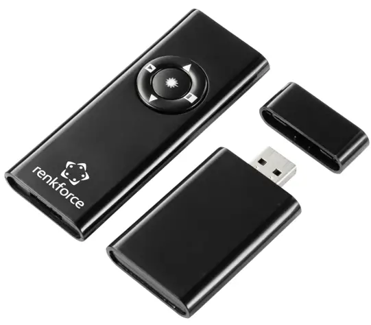 renkforce 2623965 Wireless Presenter and Laser Pointer