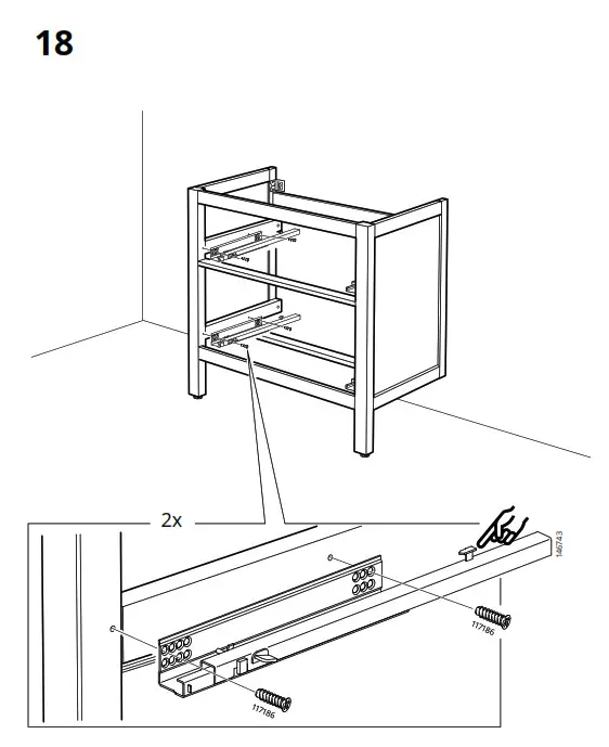 IKEA HEMNES Washstand with 2 Drawers - fig 15