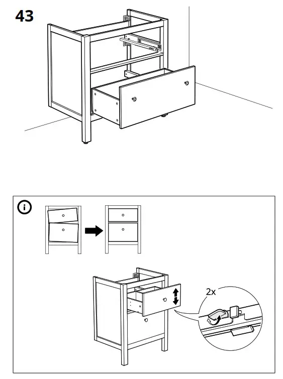 IKEA HEMNES Washstand with 2 Drawers - fig 30