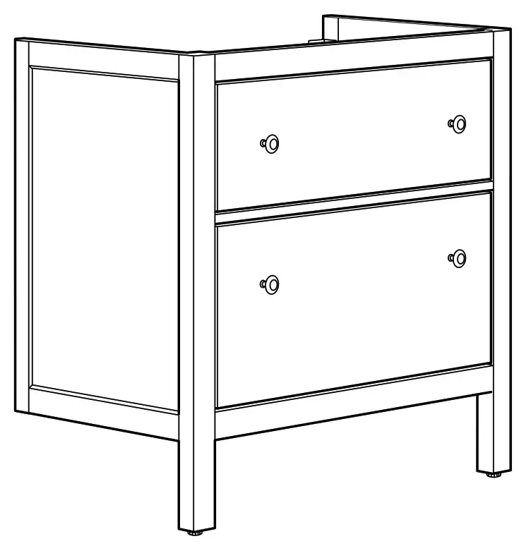IKEA HEMNES Washstand with 2 Drawers - fig 17